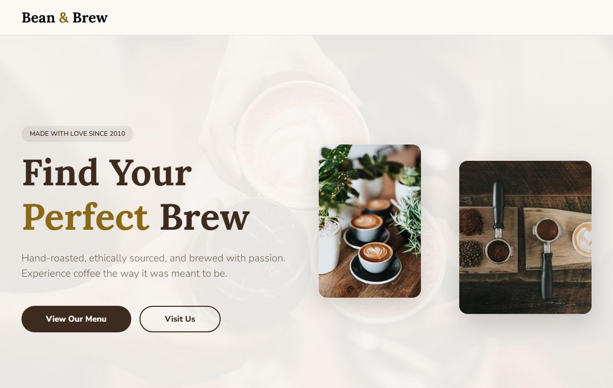 Coffee Shop template preview
