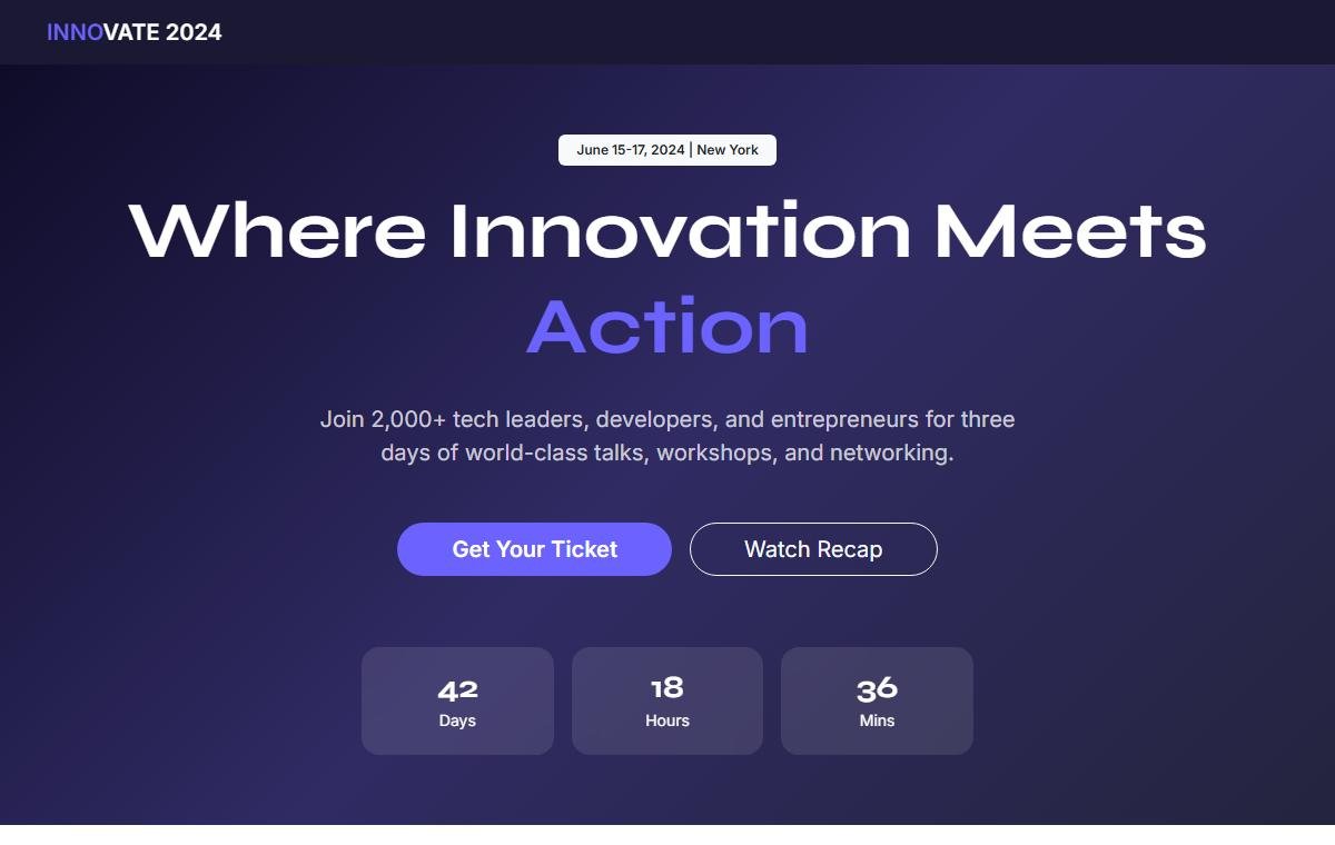 Event Conference template preview