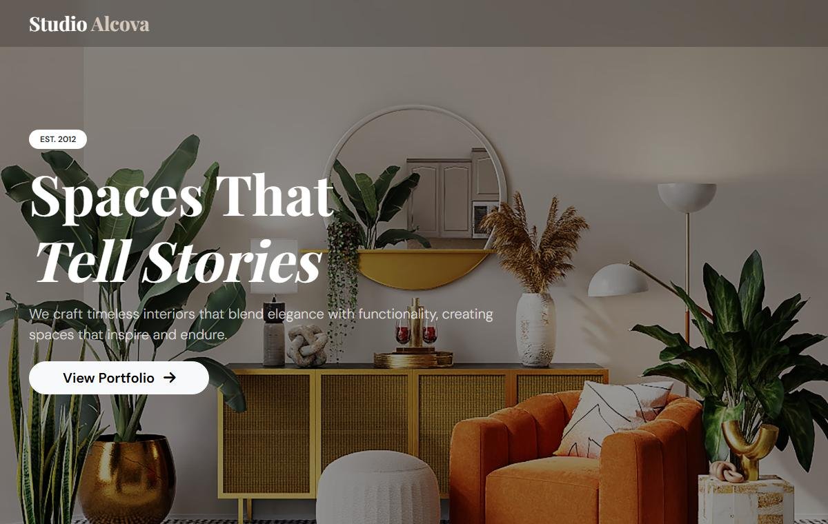 Interior Design Studio template preview