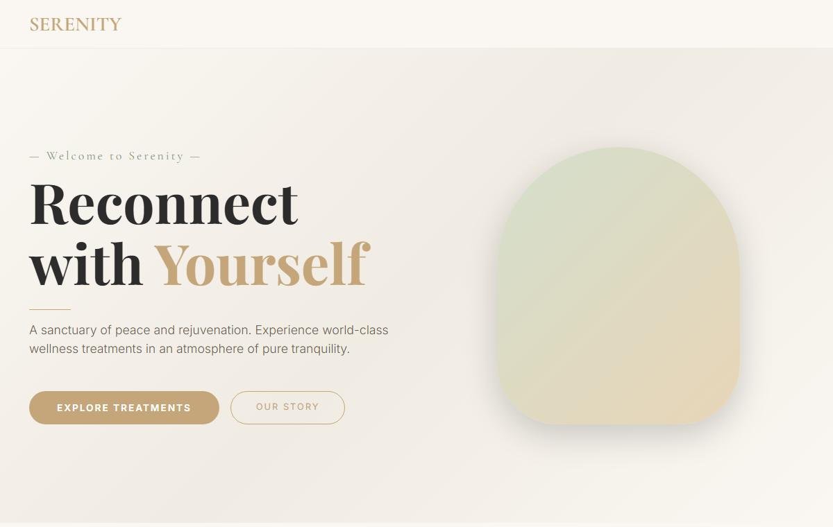 Luxury Wellness Spa template preview