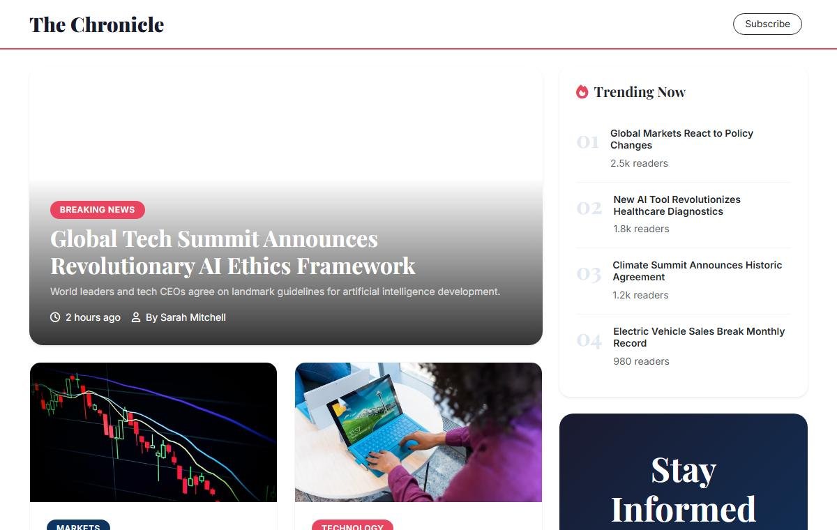 News Magazine template preview