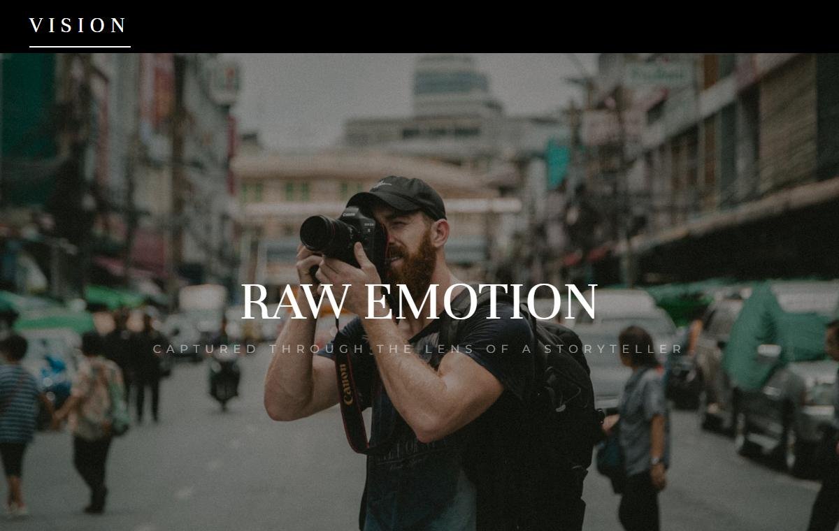Photography Portfolio template preview