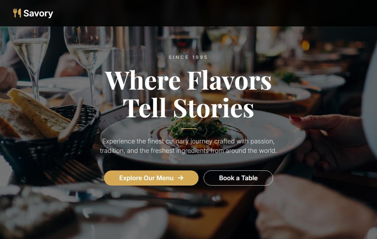 Restaurant & Cafe template preview