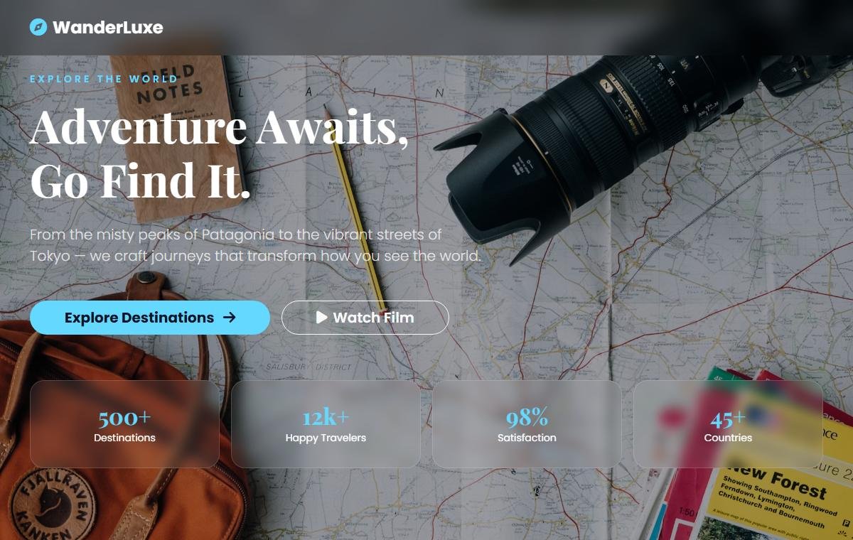 Travel & Adventure template preview